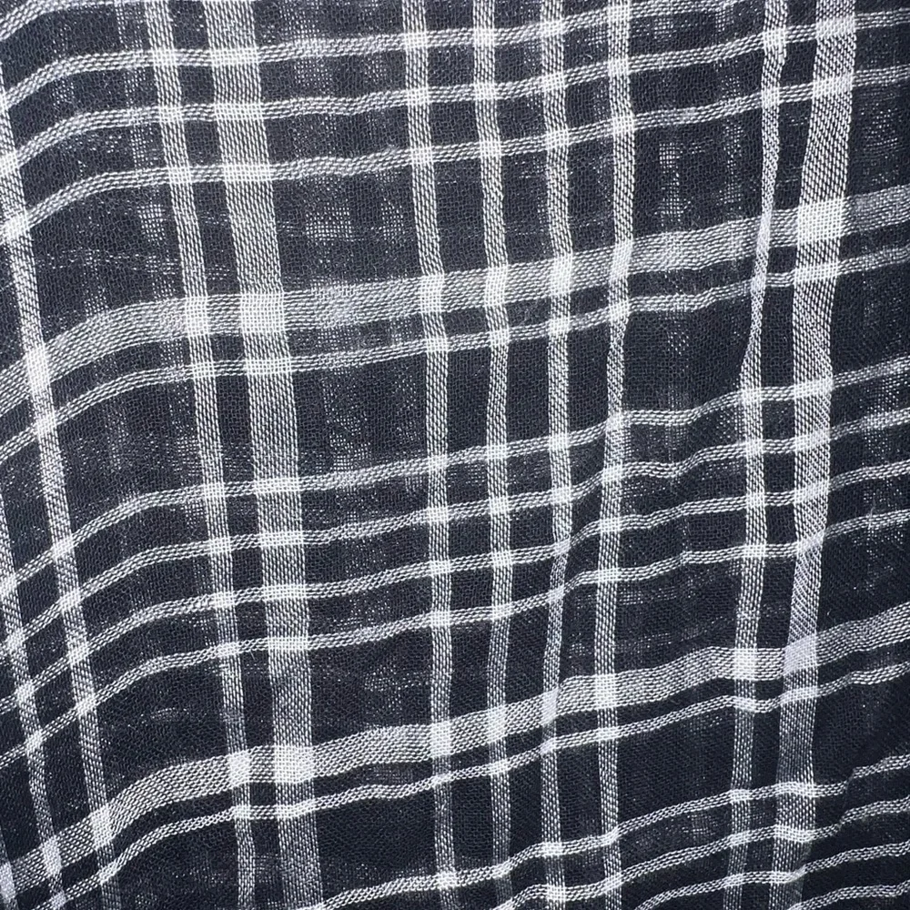 plaid pattern scarf